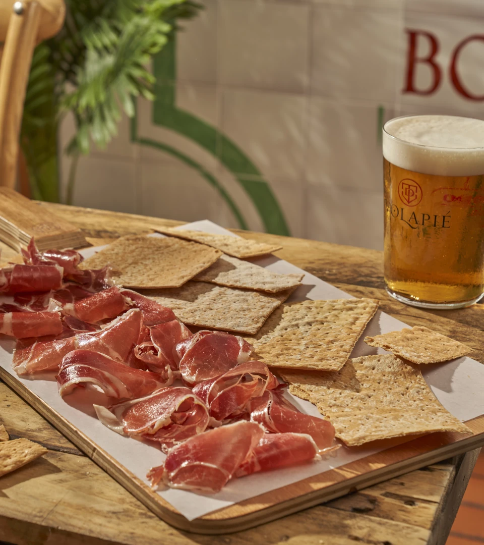 Tabla de jamón ibérico al corte Volapié