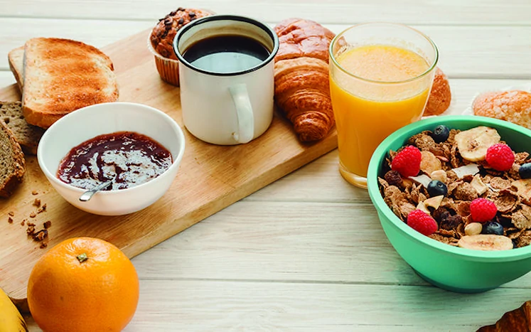 El desayuno saludable de Santagloria