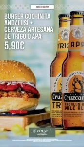 Nueva promoci&oacute;n burger m&aacute;s cerveza artesana en Volapi&eacute;