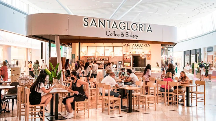Local Santagloria en un centro comercial